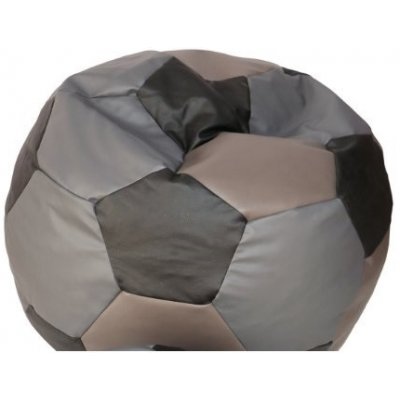 Fitmania Tříbarevný Fotbalový MÍČ XXL vzor 32 ŠEDO BÉŽOVO ČERNÁ – Sleviste.cz