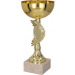 Kovový pohár Zlatý 19,5 cm 8 cm – Zboží Dáma