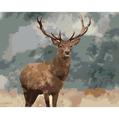 ZUTY Malování podle čísel DOSPĚLÝ JELEN 40 x 50 cm – Zboží Mobilmania