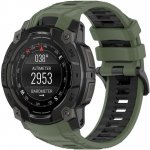 VSECHNONAMOBIL 107920 SPORTY Vyměnitelný silikonový řemínek Garmin Instinct 3 50mm GREEN BLACK – Zboží Mobilmania