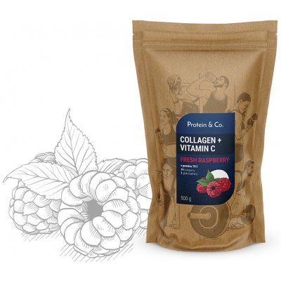 Protein&Co. Kolagen + vitamín C natural 500 g – Hledejceny.cz