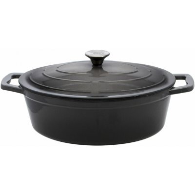 ELO Pekáč s poklicí 33 x 25 cm, litinový, šedý, hluboký, oválný 33733 – Hledejceny.cz