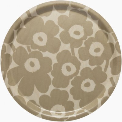Marimekko Kulatý podnos Unikko béžový 31cm – Zbozi.Blesk.cz
