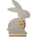 Dekorace Zajíc plsť sedící bokem 24cm – Hledejceny.cz