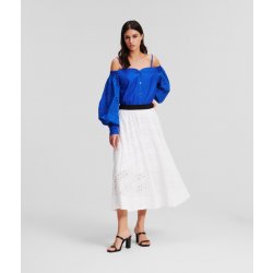 Karl Lagerfeld Embroidery Skirt bílá