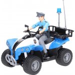 Bruder 63010 Policejní čtyřkolka s figurkou 1:16 – Zboží Dáma