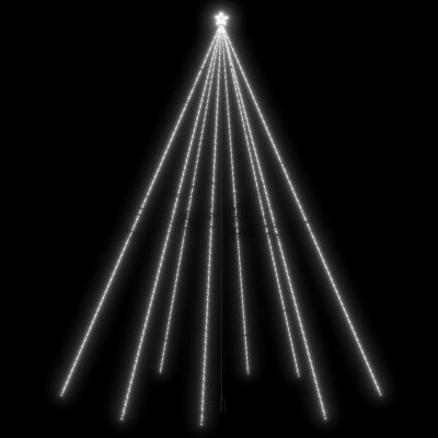 vidaXL vánoční stromek světelný řetěz vnitřní venkovní 800 LED studená bílá 5m – Zbozi.Blesk.cz