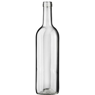 Skleněná lahev Bordeaux70 čirá 750 ml - zátka – Hledejceny.cz