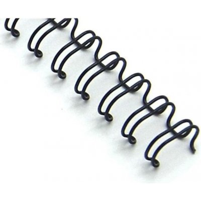 Neuveden Drátěné hřbety 9/16" - 14,3 mm, 3:1, černé, 100 ks – Zboží Živě