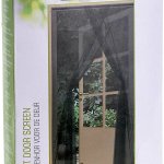 ProGarden Moskytiéra na dveře, černá, 75 x 220 cm – Zboží Mobilmania