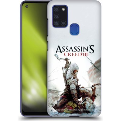 Zadní obal pro mobil Samsung Galaxy A21s - HEAD CASE - Assassins Creed III - Connor sekyra (Plastový kryt, obal, pouzdro na mobil Samsung Galaxy A21s - Herní motiv - Assassins Creed 3 - Connor váleční