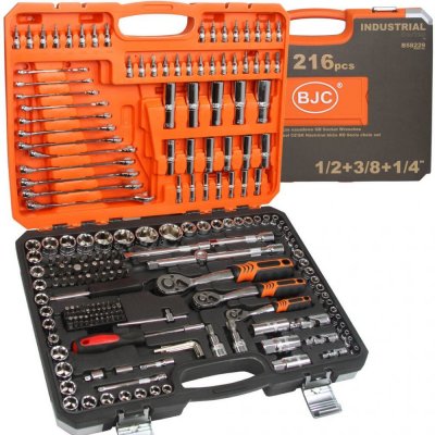 BJC Gola sada 216ks 1/2" 3/8" 1/4" B58229 – Zboží Dáma