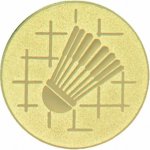 Emblém 25mm "Badminton" zlatý 1062507-1 – Zboží Mobilmania