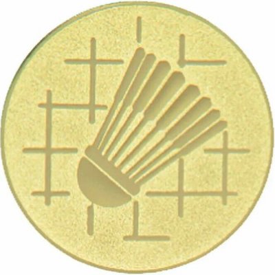Emblém 25mm "Badminton" zlatý 1062507-1 – Zboží Mobilmania