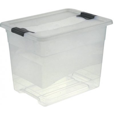 OKT Crystal plastový box s víkem 24 l průhledný 39,5x29,5x30 cm – Zbozi.Blesk.cz