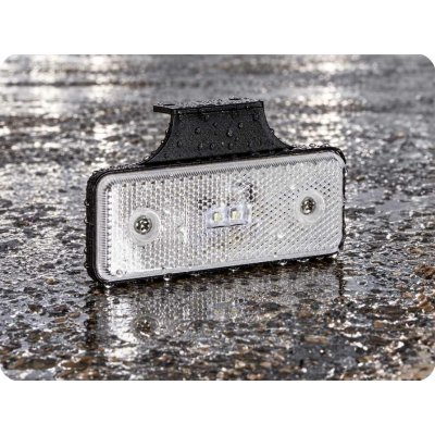 KAMAR Boční obrysové světlo BÍLÉ, 0,25W, 2xLED, 12/24V, IP67 [L1041-B] – Hledejceny.cz