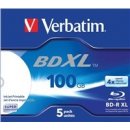 Médium pro vypalování Verbatim BD-R XL 100GB 4x, jewel, 5ks (43789)