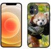 Pouzdro a kryt na mobilní telefon Apple mmCase Gelové iPhone 12 mini - panda červené