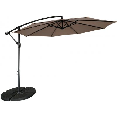 Zahradní slunečník Houseland Zynex 300 cm světle hnědý – Hledejceny.cz