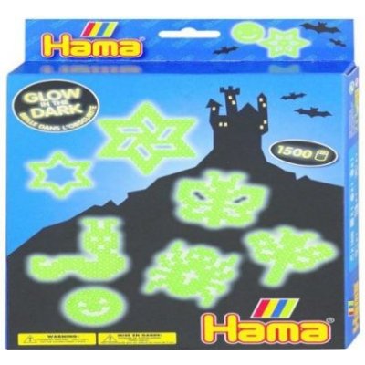 HAMA H3414 Hama dárkový box Svítící ve tmě zažehlovací korálky MIDI – Sleviste.cz