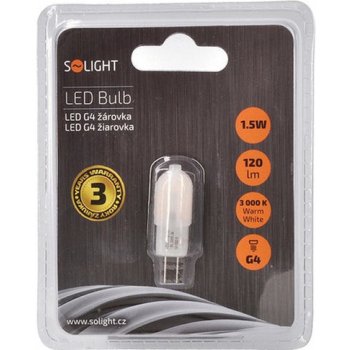 Solight LED žárovka 1.5W G4 120lm teplá bílá