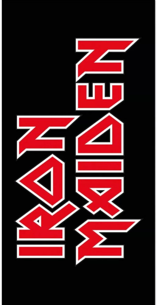 CurePink: | Osuška - ručník Iron Maiden: Logo (150 x 75 cm) bavlna  [KKLBTIM01] | Srovnanicen.cz