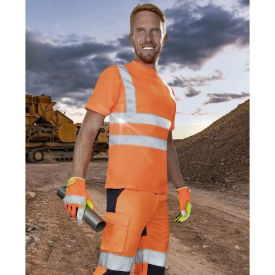 Ardon tričko REF102 s reflex. pruhy oranžová S – Zboží Dáma