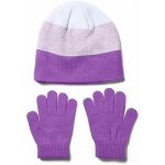 Under Armour girls beanie Glove Combo fialová / bílá – Zboží Mobilmania