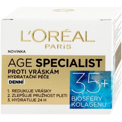 L'Oréal Age Specialist denní krém proti vráskám 35+ 50 ml – Zboží Mobilmania