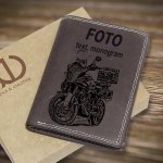 TIP na originální dárek Vlastní foto text monogram na tuto koženou peněženku – Zboží Mobilmania