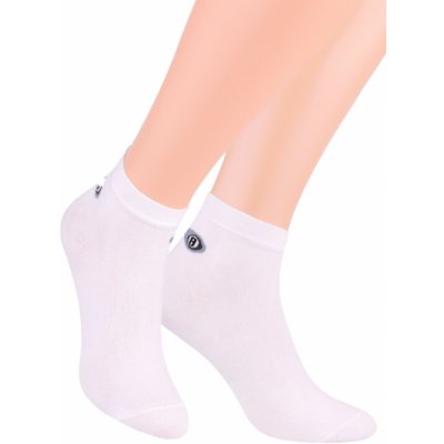 Steven Chlapecké kotníkové ponožky sport jednobarevné 046/100 bílá