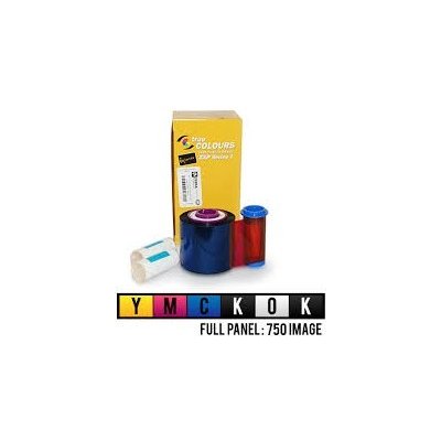 Páska Zebra ZXP7, YMCKOK, barevná barvící páska pro potisk plastových karet, 750 stran – Zboží Živě