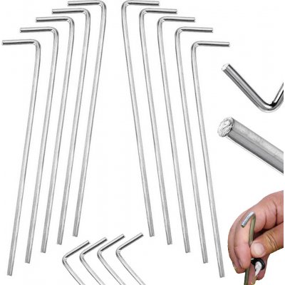 Verk 14533 Stanový kolík upěvňovací ocel 22 cm 10ks – Zboží Mobilmania