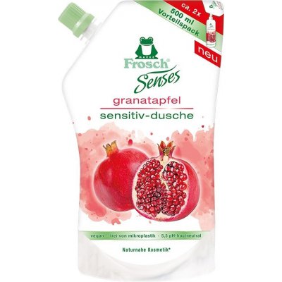 Frosch EKO Senses sprchový gel Granátové jablko náhradní náplň 500 ml – Zboží Mobilmania