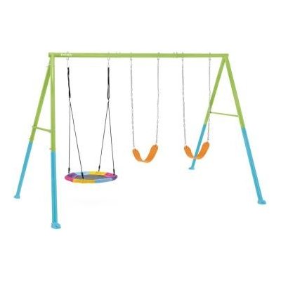 Intex 44133 Zahradní houpačka dvojitá 254 x 361 x 211 cm – Zboží Dáma
