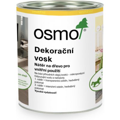 Osmo W107 Dekorační vosk intenzivní 0,75 l Modrý lotos – Hledejceny.cz