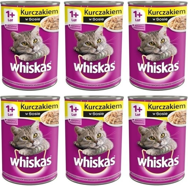 Whiskas Adult kuře 6 x 400 g