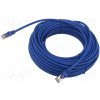 síťový kabel Gembird PP6A-LSZHCU-B-20M patch, S/FTP, 6a, drát, Cu, LSZH, 20m, modrý