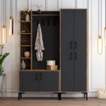 Hanah Home Předsíňová stěna Viyana ořechantracit – Zboží Dáma