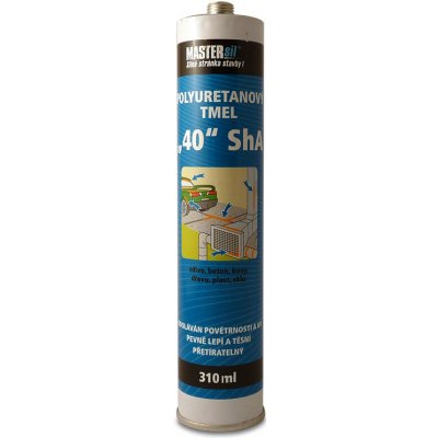 Mastersil Polyuretanový tmel PU 40 310 ml šedá – Zboží Mobilmania