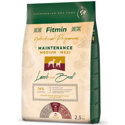 Fitmin Medium Maxi Maintenance Lamb Beef pro psy Hmotnost: 2.5 kg