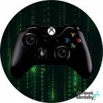 Jedlý tisk X BOX - OVLADAČ ● materiál: FONDÁNOVÝ DECORLIST ✴️, ● velikost: průměr 20 cm ☝ – Sleviste.cz