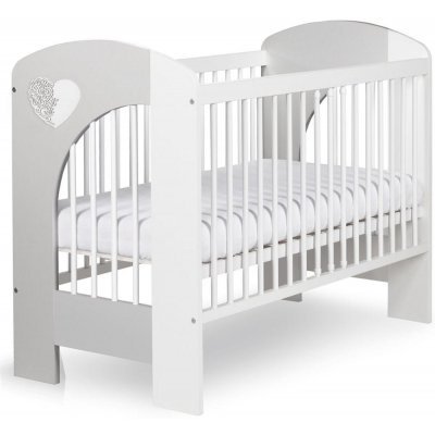 Klupś NEL Srdce 120 x 60 bílo-šedá – Zboží Dáma