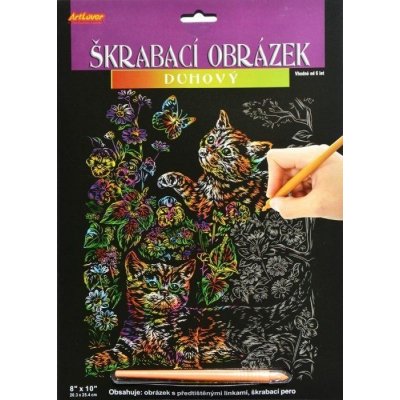 ArtLover Škrabací obrázek duhový různé druhy – Zboží Dáma