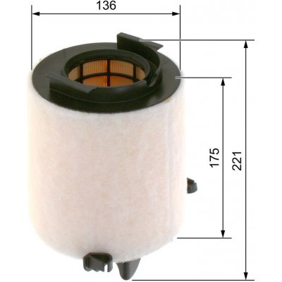 Vzduchový filtr BOSCH 1 457 433 576 – Hledejceny.cz