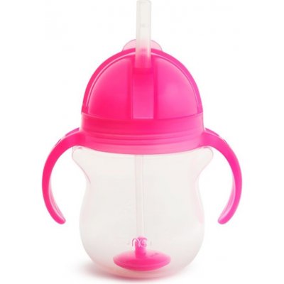 Munchkin Click Lock Tip & Sip hrnek s brčkem Pink 207 ml