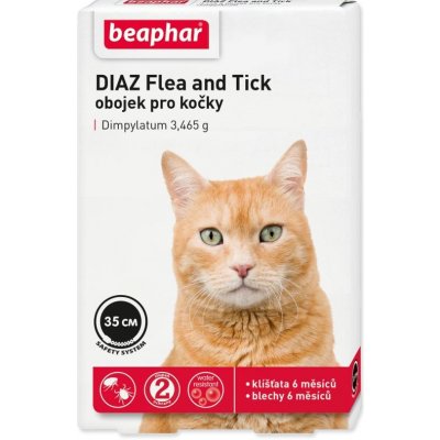 Beaphar DIAZ Flea & Tick pro kočky 35 cm – Zbozi.Blesk.cz