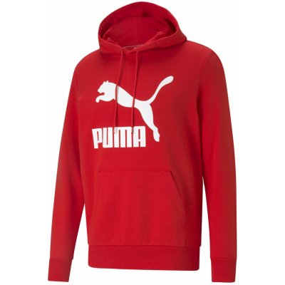 Puma Classic logo HOODIE TR 53008411 Červené – Zboží Dáma