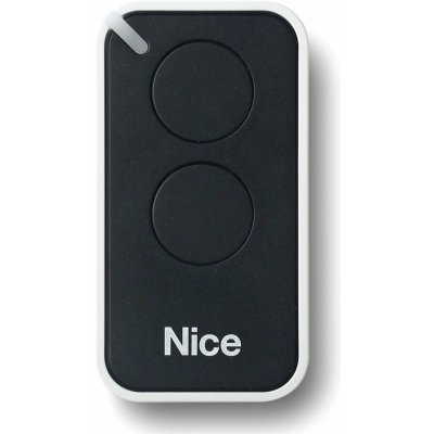 NICE S.p.A. 2-kanálový bílý radiový ovladač INTI2 s černým panelem s plovoucím kódem – Zboží Mobilmania