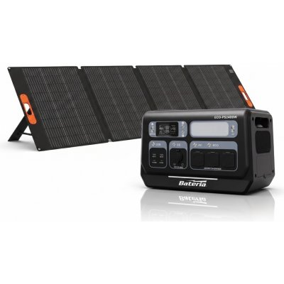 BATERIA solární sestava 200 Wp 2048 Wh 2400 W BAT-HESS-2MG-V2-FVS počet solárních panelů 2 – Sleviste.cz